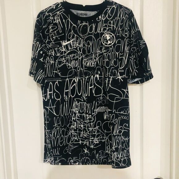 Nike Club America LA Mens Pre-Match Top Relaxed Dri-Fit Black Size Medium - Picture 3 of 9